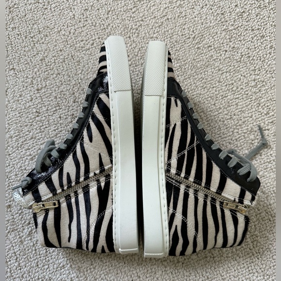 New P448 Star Zebra Zip Hightop Sneaker - Picture 3 of 8